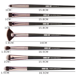 JewelryWe 15PCS Makeup Brushes Set Professional Synthetic Eye Face Brush Cosmetic Brush Kit for Liquid Powder Cream