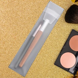 MAGICLULU Makeup Brush Protector Covers 10-Pack Portable Semi-Transparent Brush Bags for Travel Business Trips Outdoor Use Organizer for Foundation and Eyeshadow Brushes Lightweight and Compact