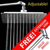 AquaSpa Giant 9-inch Diagonal Square Rain Shower Head PLUS 11-inch