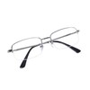 JoXiGo Half Frame Reading Glasses for Men Women Metal Rectangular