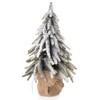 1 x Artificial Small Christmas Tree Decorated with Artificial Snow