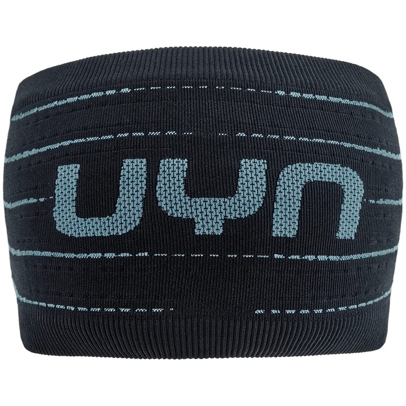 UYN Unisex Rapid Head Band, Black/Pearl Grey