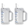 Whirley Drink Works (2) 32 oz Insulated Mugs with Straws