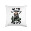 Funny Exterminator Dad Pest Control Father's Day Pest Dad Throw