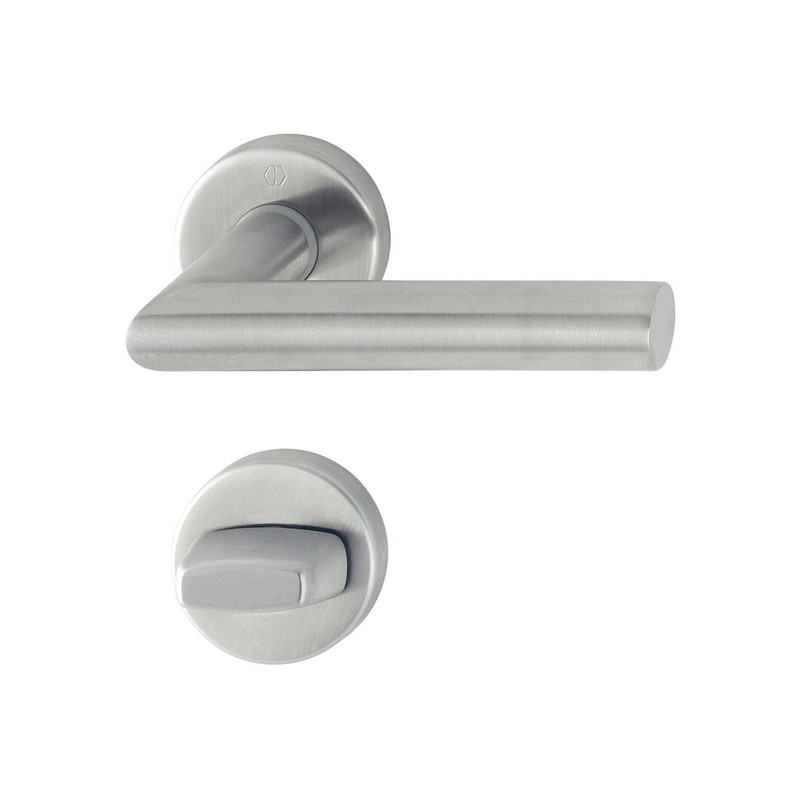 HOPPE Amsterdam 3286420 Handle Set with Rosettes PZ (Profile Cylinder),
