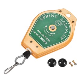 sourcing map Retractable Spring Pull Tool Holder Hanging Device 6.6-11 lbs (3-5 kg) 3 Metre Stretch Length for Assembly Line with Mounting Accessories