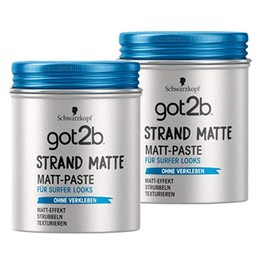 Schwarzkopf got2b Beach Matte Paste Matte Pack of 2 x 100 ml