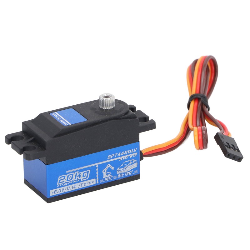 20KG RC Digital Servo with Arm Blue Metal Gear Accurate