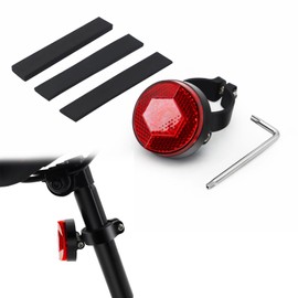 WJccsee Hidden Airtag Bike Mount for GPS Tracking, Anti-Theft Bicycle Seatpost Mount with Reflector, Waterproof Airtag Holder Fits 25 to 32mm Seat Posts, Ideal for Road, Mountain, and Electric Bikes