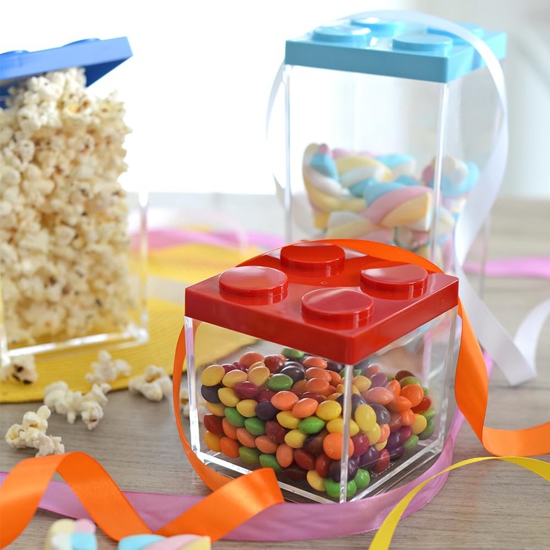 omada Design Confetti or candy container, Brick type, in transparent