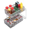 Mind Reader Accessory Organizer, Supply Storage, Makeup, Office, Kitchen, Metal