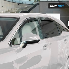 CLIM ART in-Channel Incredibly Durable Rain Guards for Lexus RX 350, RX 450H 2016-2022, Original Window Deflectors, Vent Window Visors, Vent Deflector, 4 pcs. - 616482