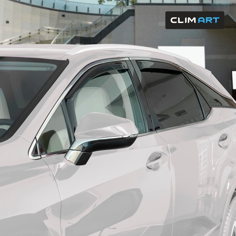CLIM ART in-Channel Incredibly Durable Rain Guards for Lexus RX
