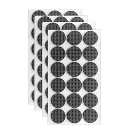 72STK Gummifüße Selbstklebende Möbel Antirutsch Pads Aufkleber Eva Gummistopper für Holz Fliesen Laminat Böden (25mm, Schwarz)