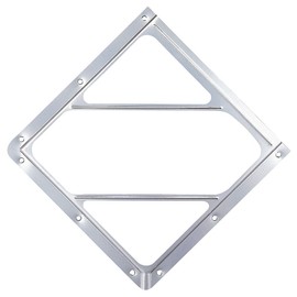 Labelmaster 80SM-01 Slidemaster Hazmat Placard Holder, No Back Plate, Anodized Aluminum