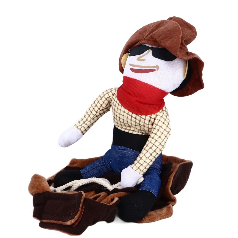 Cowboy Pet Costume Breathable Comfortable Polyester Dog Cloth Decorative Funny