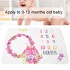 Infant Monthly Milestone Blankets Unisex Soft Month Blanket Photo Background