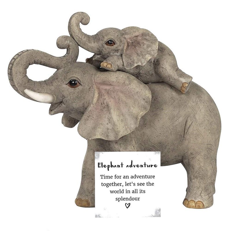 Something Different FO_66338 Mother and Baby Ornament | Elephant Adventures
