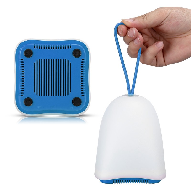 Wireless Bluetooth Speaker Light Touch Control 8 Color LED Night