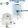 WHK Ice Maker Outlet Box Valve with PEX 1/2" Inlet,Ice