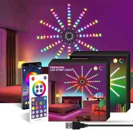 iCAN Firework LED Light Strip – RGBIC Dream Color, WiFi App Control, Alexa/Google Assistant, Music Sync, Timer, Remote, Smart Indoor Decor
