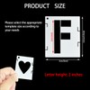 WWYSSZ Pack of 42 Stencils Letters 5 cm / 2