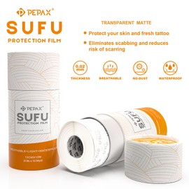 PEPAX SUFU Tattoo Aftercare Bandage 6"x 10 Yard Second Skin Tattoo Cover Up Patch Waterproof Bandage Breathable Tattoos Cover Up Tape Transparent Tattoos Wrap for Healing Protection Film