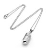 Zysta Stainless Steel Ash Jewellery Memorial Urn Pendant Cartridge Chain