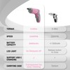 WORKPRO Pink Cordless Screwdriver Set, 3.6V Electric Rechargeable Eccentric Power