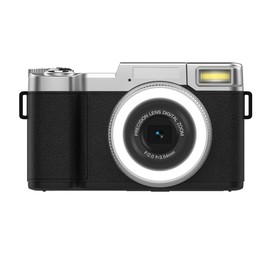 Digital Camera,5K 64MP Cameras for Photography with Beauty Light 180°, 22X Zoom flip Screen Compact Vlogging Camera for Youtube