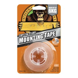 Citystores® GO Crystal Clear Heavy Duty Mounting Tape, 25mm x 1.5m Strong Double-Sided Tape For Home, Office, Car Ideal for Indoor & Outdoor Use, Wall Mounting, And Crafting