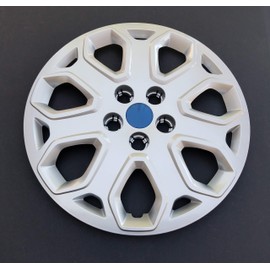 New Wheel Cover Hubcap Replacement Fits 2012-2014 Ford Focus; 16 Inch; 7 Y Spoke; Silver Color; Plastic; Push On (1-Piece)