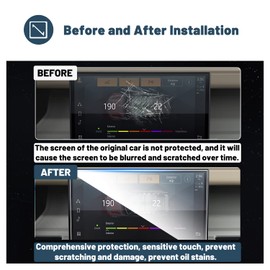 RUIYA 11.4" Defender 2023 2024 2025 Navigation Schutzfolie, Kompatibel mit Land Rover Defender GPS Displayschutzfolie 9H Kratzfest Anti-Fingerprint Defender Schutzfolie Auto Navigation Glas