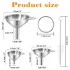 3pcs Stainless Steel Funnel Set – Versatile Kitchen Funnels for