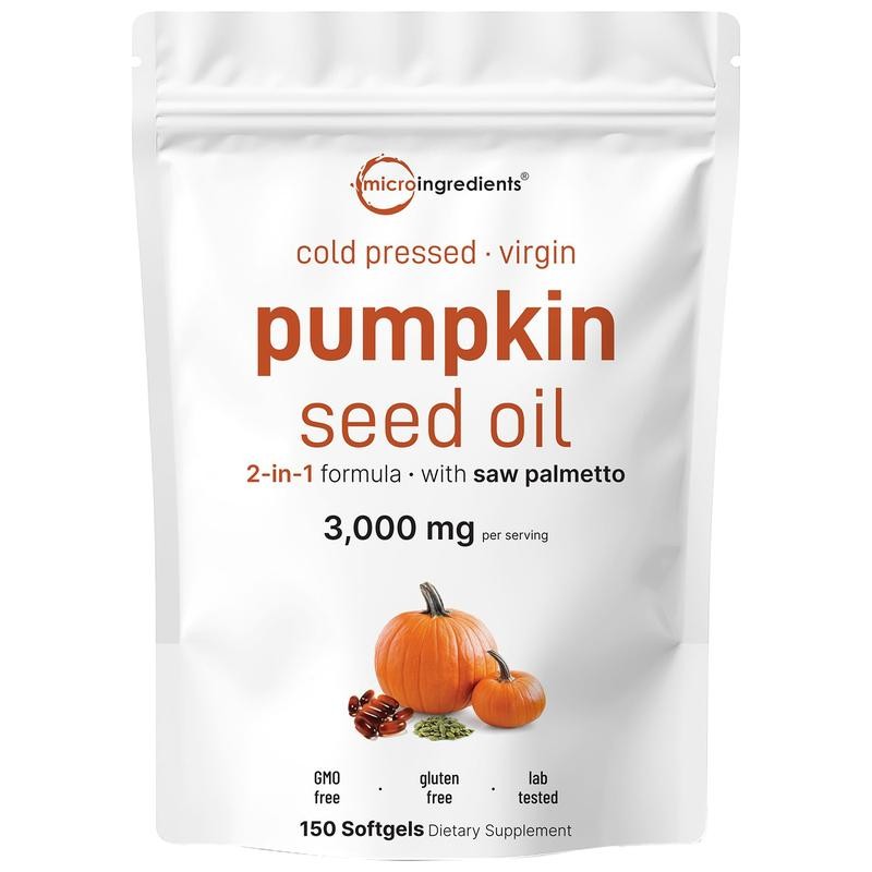 Micro Ingredients Pumpkin Seed Oil with Saw Palmetto Softgels