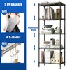 Storage Shelves 5 Shelf Wire Shelving Adjustable Metal Shelving 1250