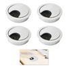 4 Pcs Desk Grommet Kit, Cable Hole Cover, Computer Desktop