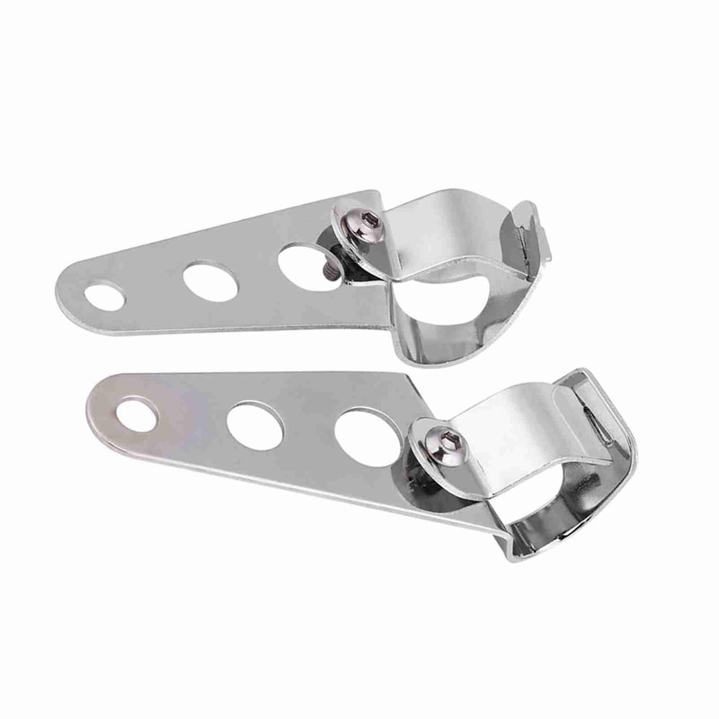 Ymiko Motorcycle Headlight Brackets 26mm, 2pcs Stainless Steel Adjustable Motorcycle
