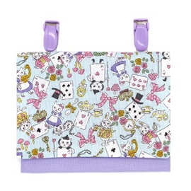 Jewelry Shop M Mobile Pocket, Clip, Pocket Pouch, Elementary School Students, Girls, Children, Simple, Pocket Pouch, Made in Japan, Light Blue, Cat Playing Cards, BL Pok, Cat Playing Cards Light Blue