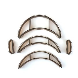 Ycfish Coiler Set Black Styling Hair Accessories for Volume and Hair Accessories for Women and Girls (Pack of 5)