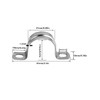 Generic Stainless Steel Pipe Strap Clamps, 16mm, U-Shaped Saddle Clamps