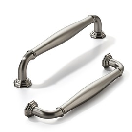 khtumeware 10 Pack 5 Inch(128mm) Brushed Satin Nickel Heavy Duty Solid Cabinet Handles Cabinet Pulls Heavy Duty Solid Cabinet Hardware for Cupboard Drawer Pulls Dresser Handle