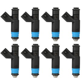 Fuel Injectors 4 Holes Engine Fuel Injectors Set of 8 Replacement for Dodge Ram 1500 5.7L 2003 for Dodge Ram 2500 5.7L 2003 for Dodge Ram 3500 5.7L 2003 Replace Part FJ655,RL032142AC; 53032142AC