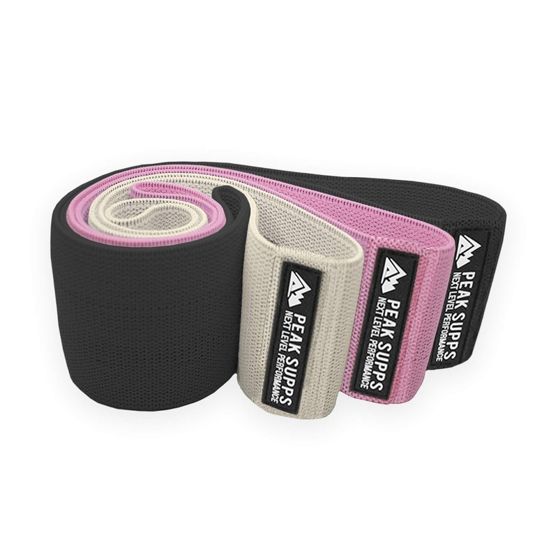 Fabric Resistance Bands Set of 3 - Anti Slip |