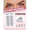 Eyelash Extensions Cluster Lashes Mixed 8-13 mm Individual Eyelashes D
