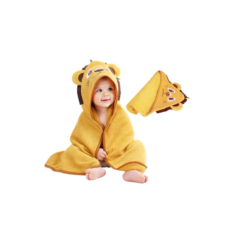 ICKEYOU Baby Hooded Towel Rayon Bath Towel for Newborn Infant