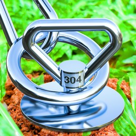 Dog Tie Out Stake,360° Swivel Dog Runner for Yard,Dog Run Anchors for Large Dogs up to 150 lbs,Dog Leads for Yard Heavy Duty-Use Any Dog Tie Out Cable or Yard Leash/Sand/Camping