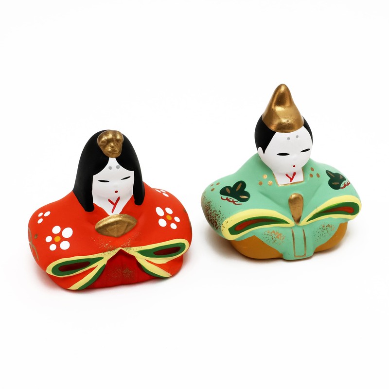 Osaka Choseido Hina Doll, Compact, Mini, Hinamatsuri, Ceramic, Decorative Black