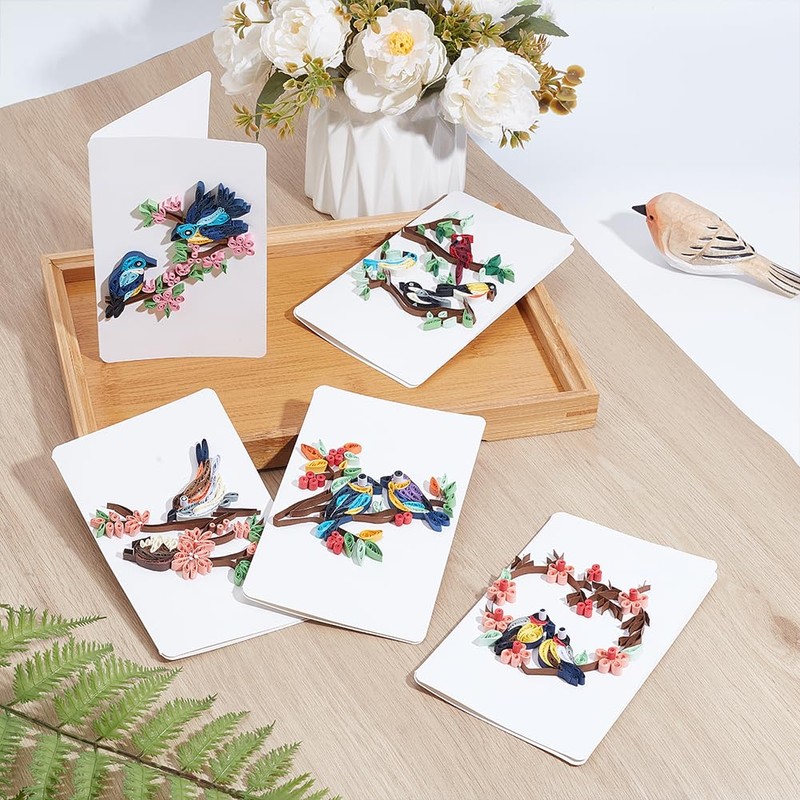 WEBEEDY 20 Sets Paper Quilling Kit for Adults Beginner DIY