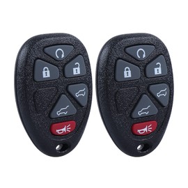 Car Keyless Entry Key Fob Replacement for 2007-2014 Escalade ESV / GMC Yukon/Chevy Suburban Tahoe Remote Control OUC60221, OUC60270 (2 Pack )